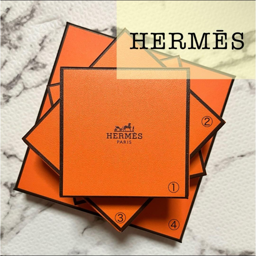 エルメスHERMES オレンジボックス21個&ショッパー13枚&リボン4個セット