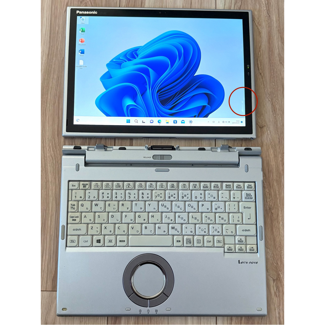 Panasonic - オフィス21&Win11着脱式タブレットPanasonicCF-XZ6RD3VSの