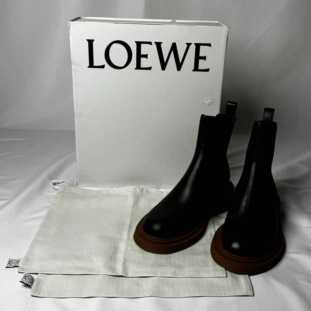LOEWE - ロエベ ブーツ CHELSEA BOOT ブラック キャメル EU42の通販 by