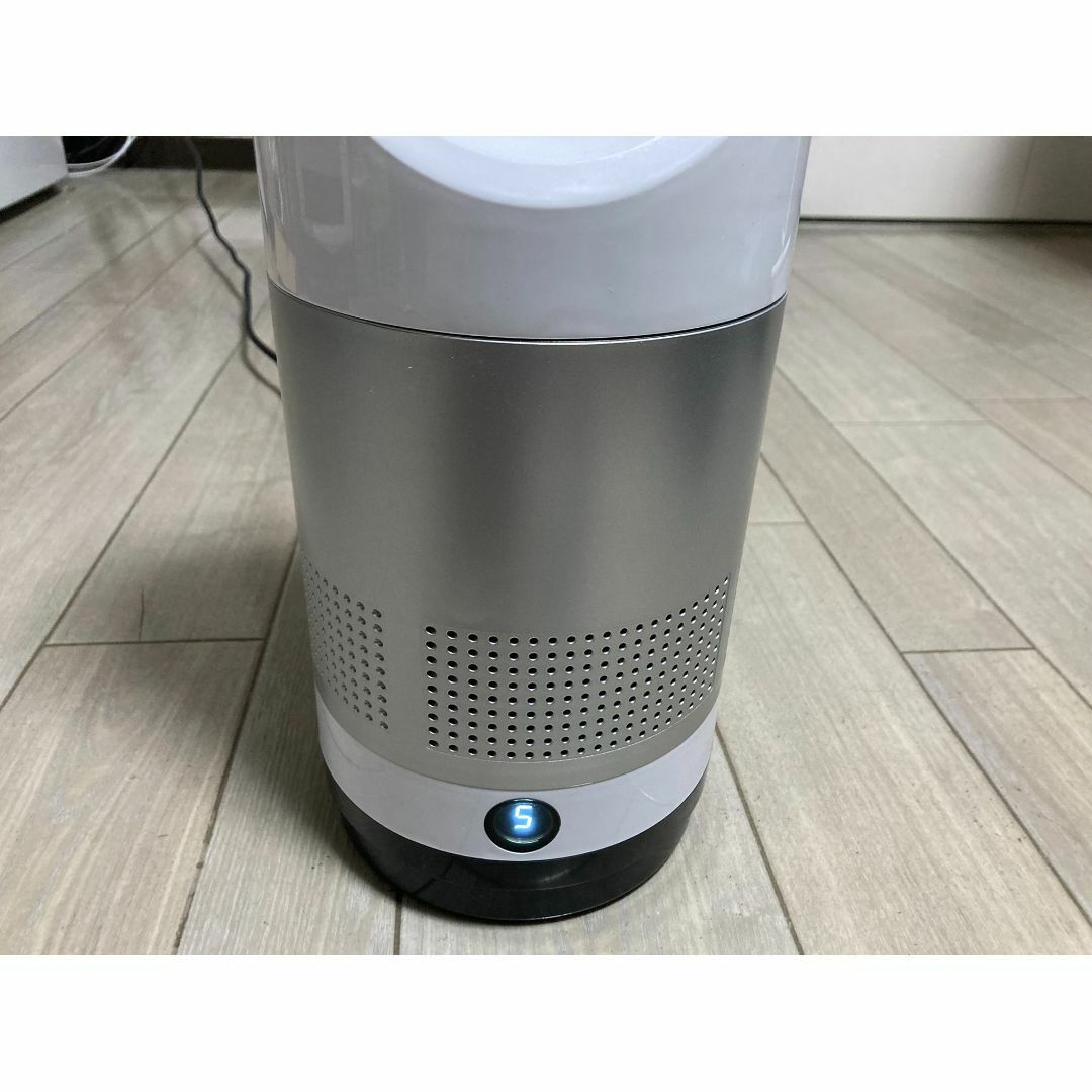 冷暖両用】スリム扇風機 タワーファン 羽なし セラミックヒーターの