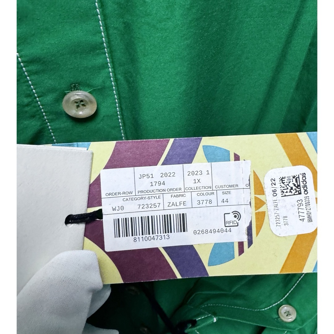 GUCCI - 44 アディダス グッチ コットン プリーツシャツ 