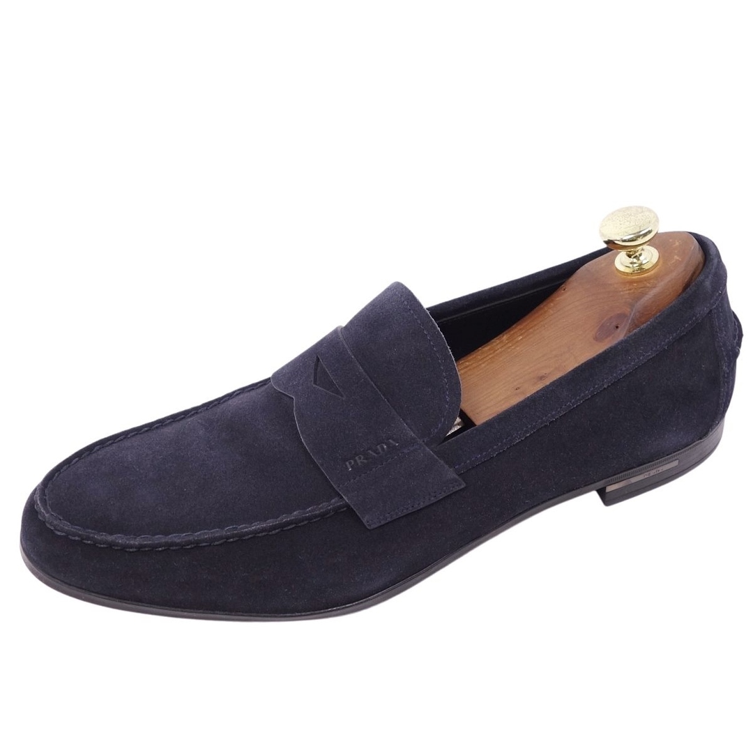 PRADA - 極美品 プラダ PRADA ローファー スウェード レザー シューズ