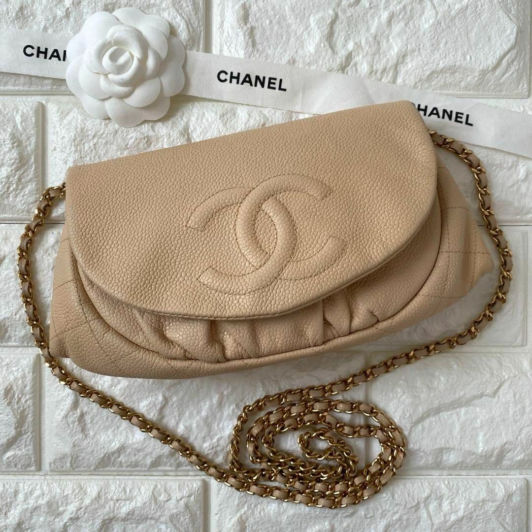 CHANEL - キィミィ☆様専用 CHANEL ハーフムーン チェーンウォレットの