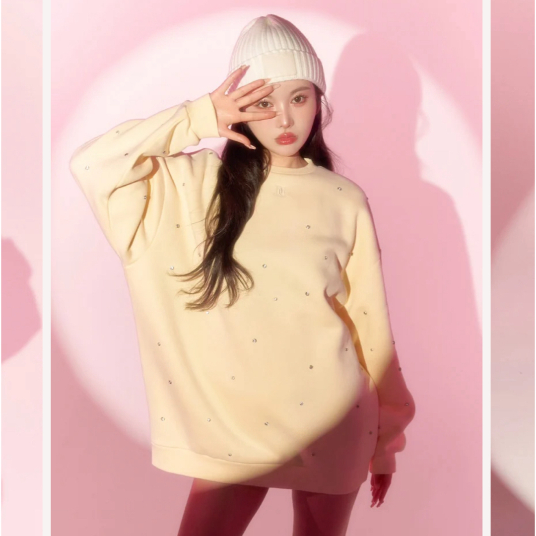 Darich - Darich ランダムビジュースプリングプルオーバ yellowの通販