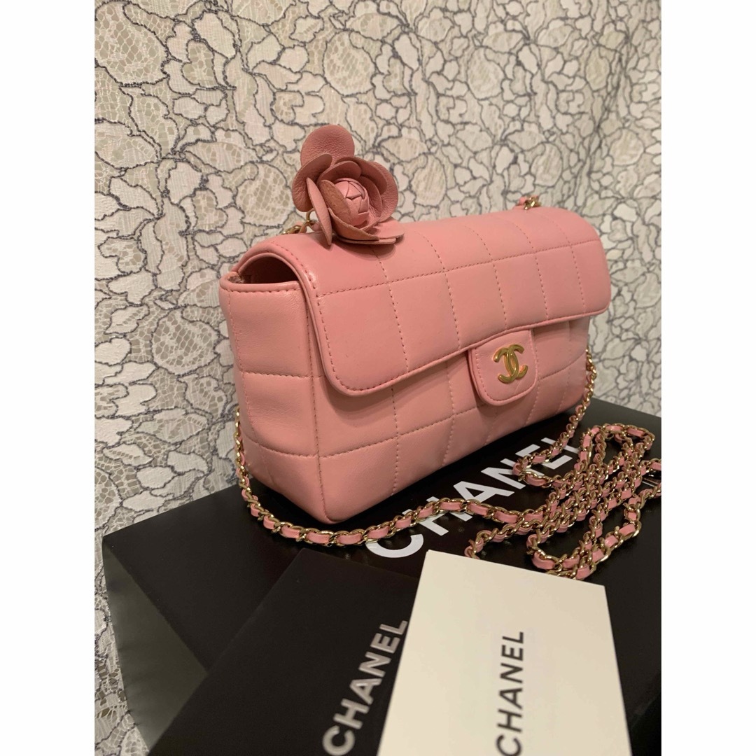 CHANEL - 極美品♡ CHANEL 人気カメリア チョコバー チェーン