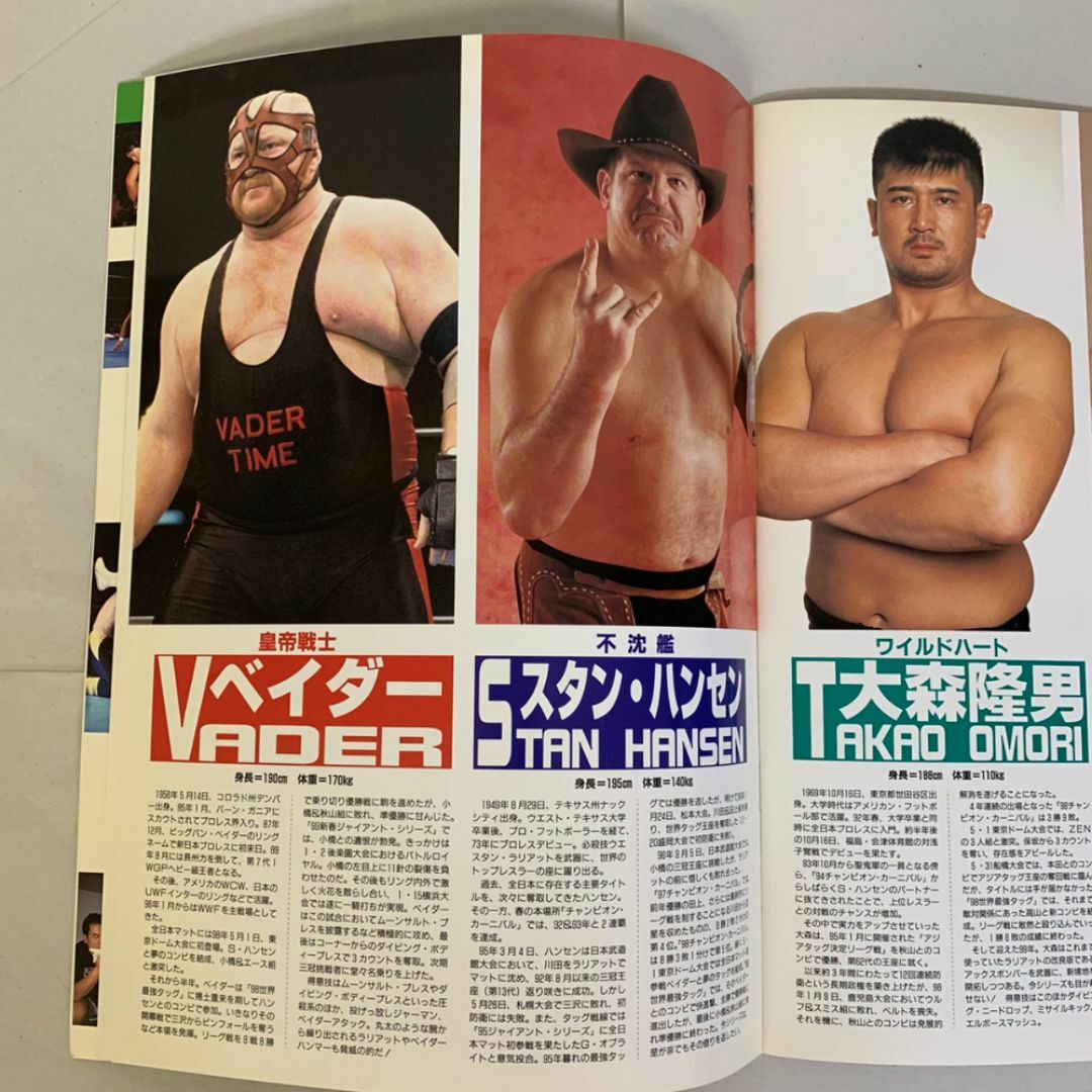 1999年 全日本プロレス ジャイアント馬場 パンフレット 使用済み
