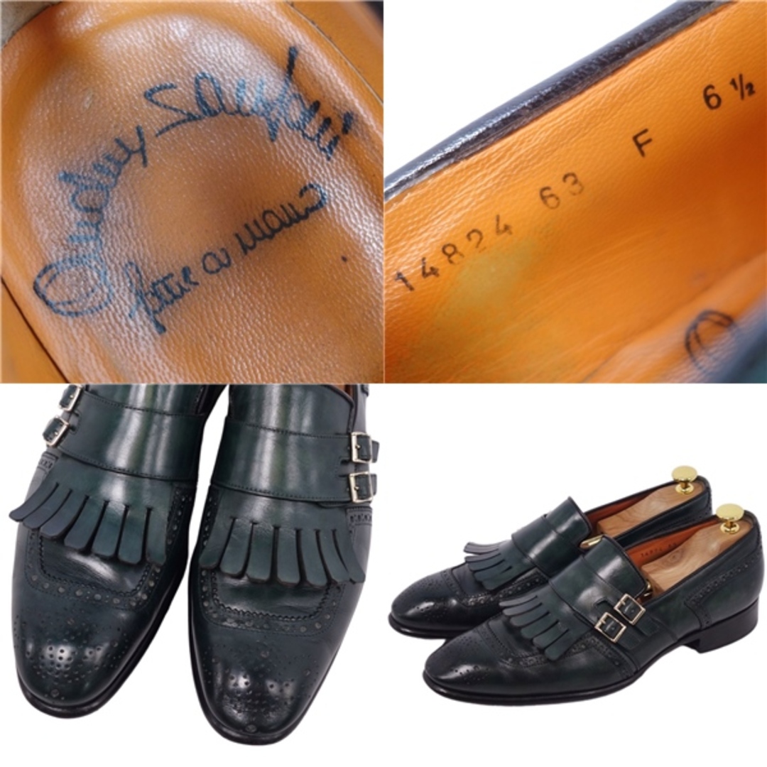 Santoni - サントーニ Santoni レザーシューズ ダブルモンクストラップ