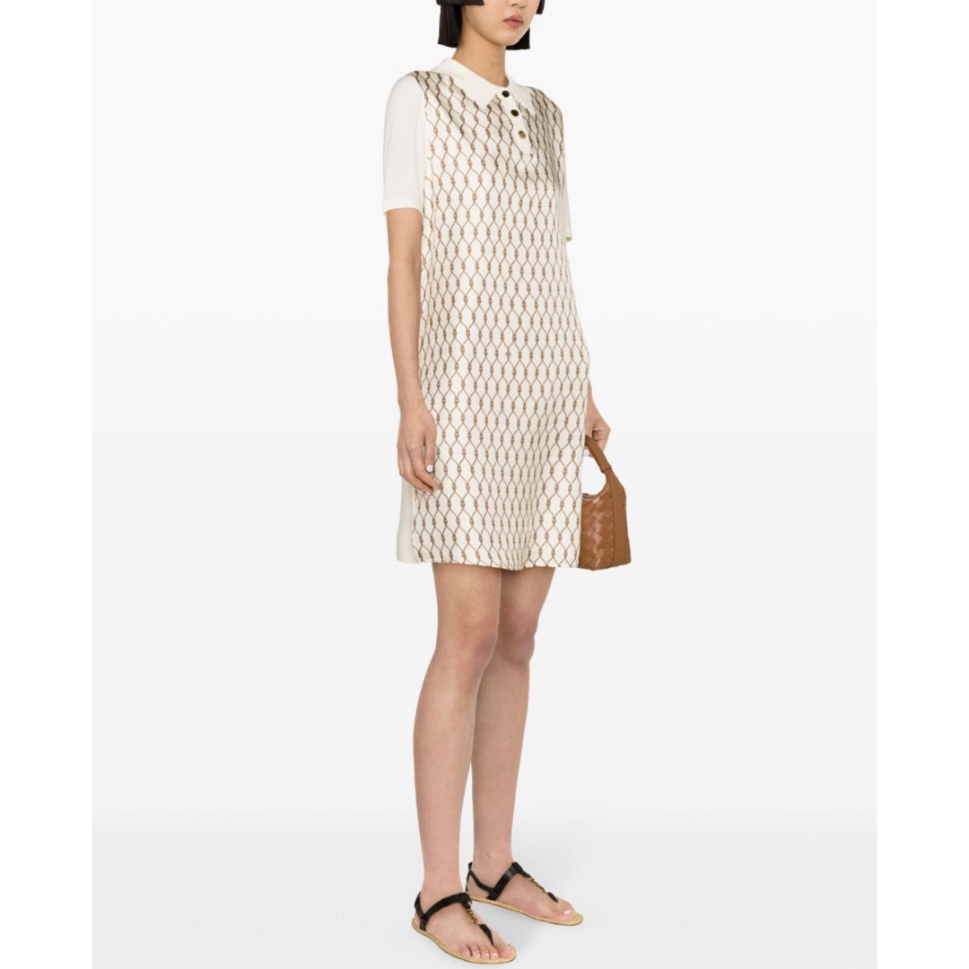 TORY BURCH シルクフロントポロドレス