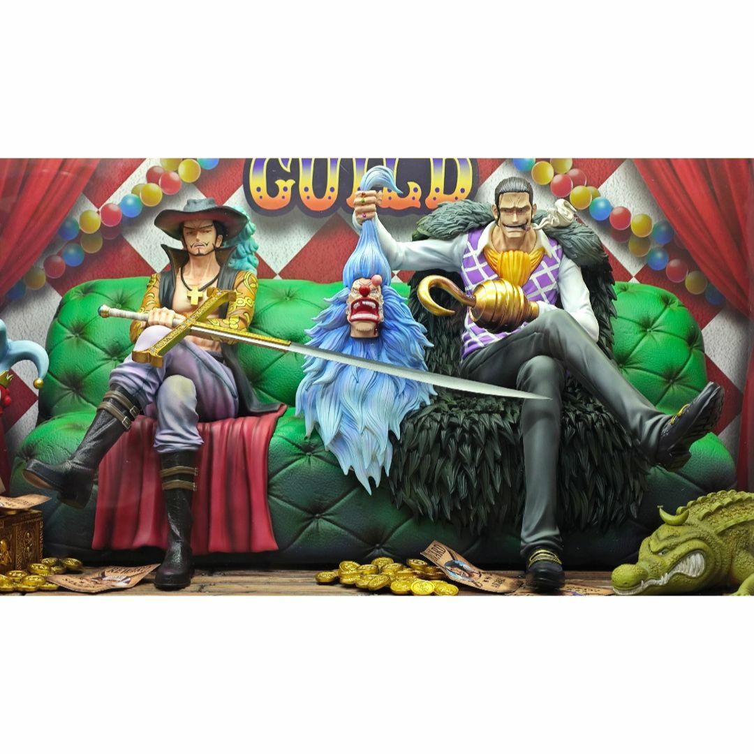 ワンピース クロスギルド ミホーク クロコダイル フィギュア ガレージ