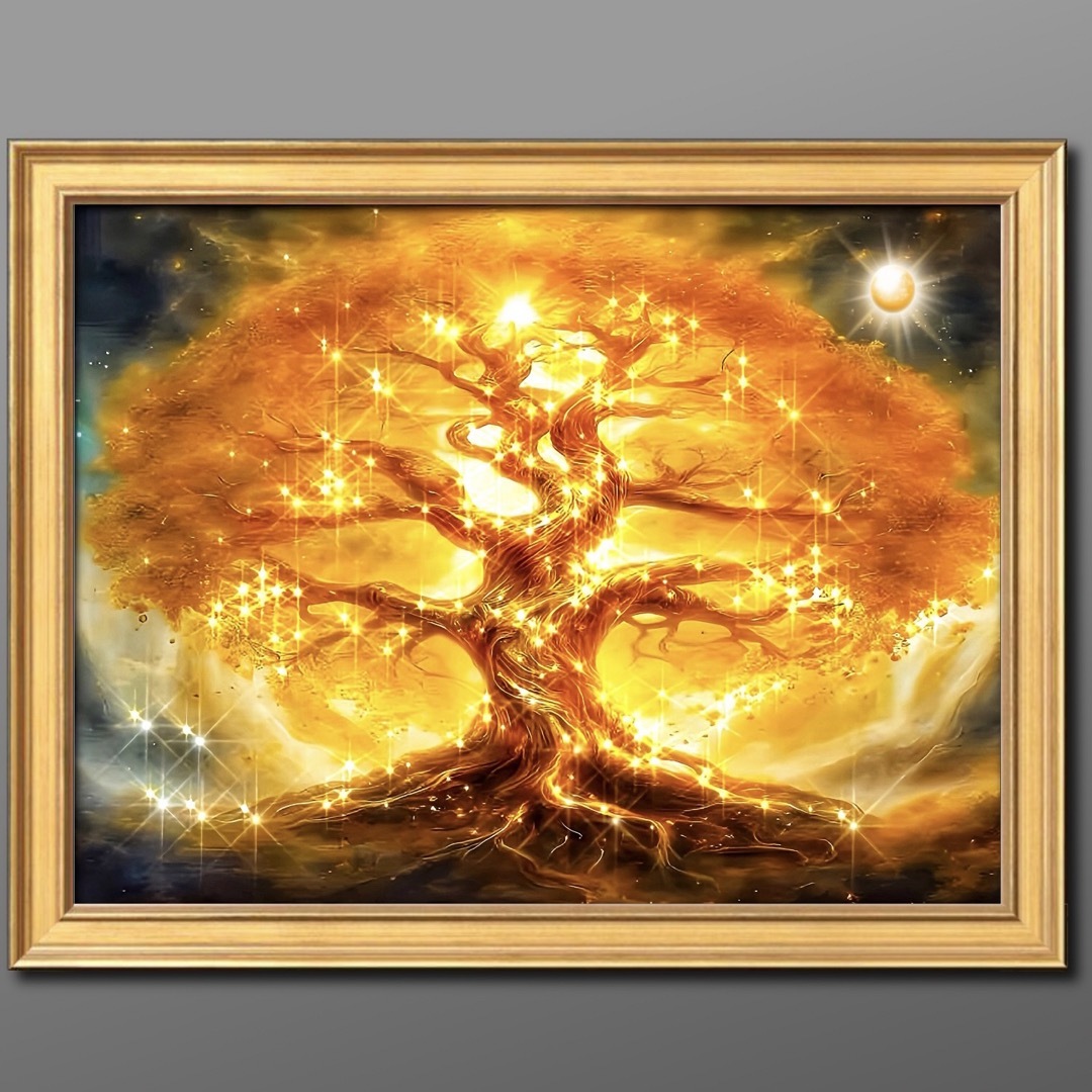 幸福の木 幸せの 開運•風水ヒーリング 開運絵画グラフィックアートの