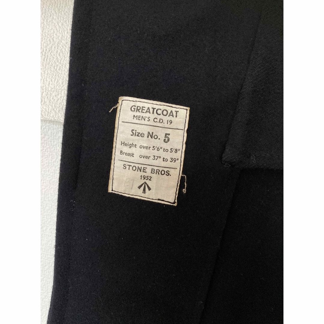 MILITARY - 50s イギリス軍 CD ダブルブレスト グレートコート Size 5