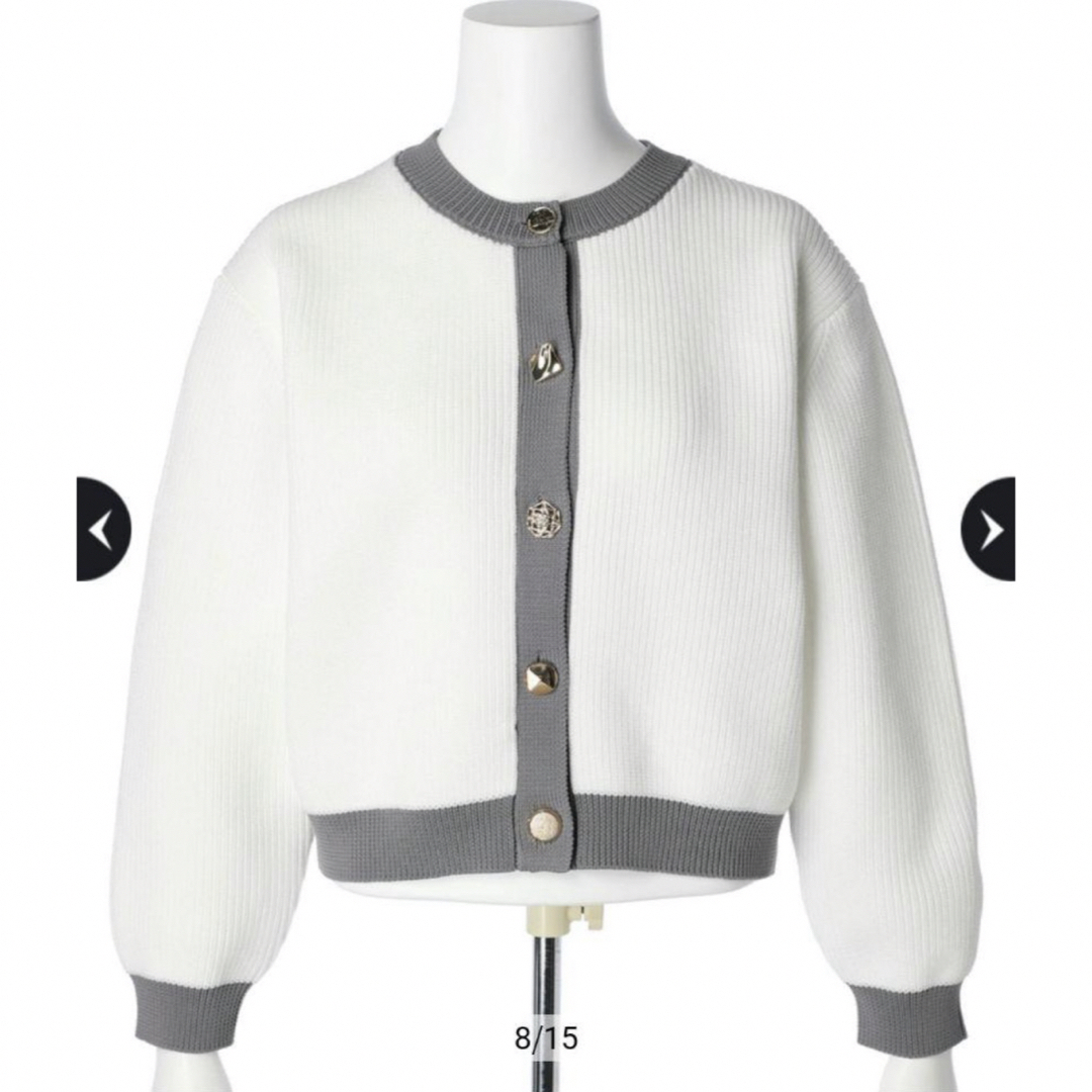 JUSGLITTY - JUSGLITTY シャイニーマルチボタンカーディガンの通販 by