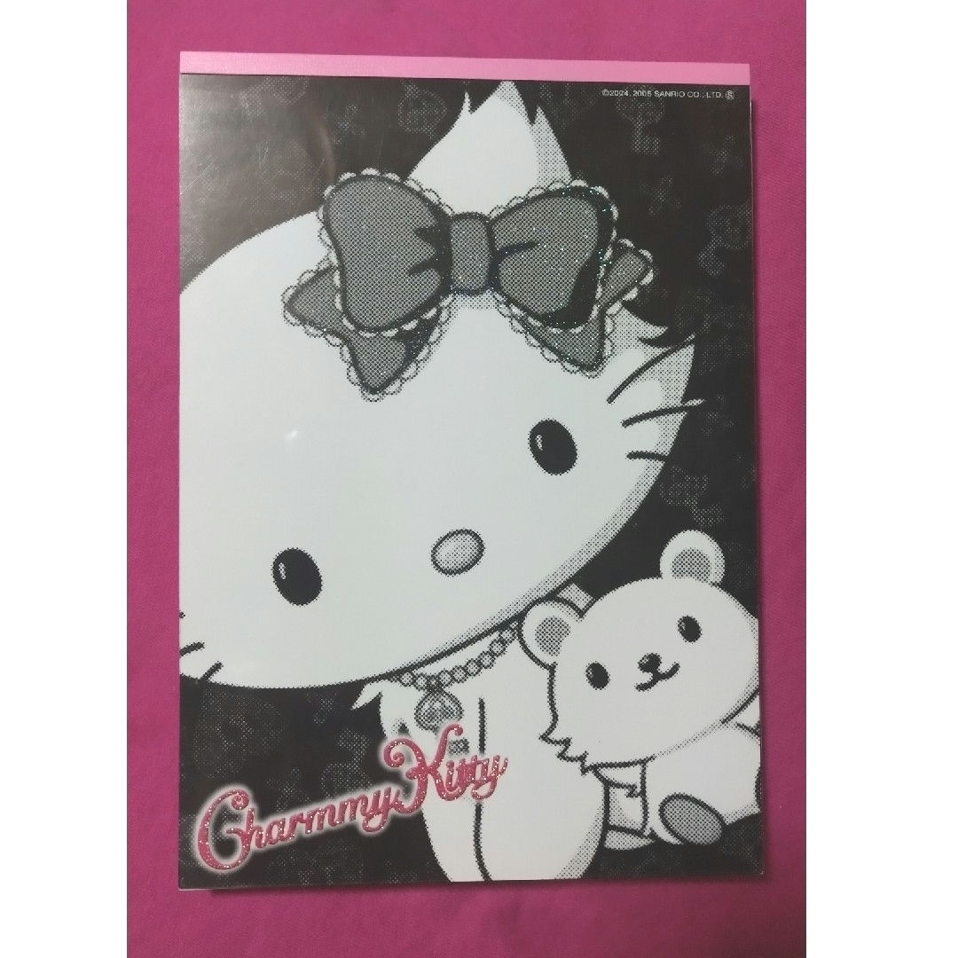 Charmmy kittyメモ帳 リボン柄 希少 レア ラスト1 Charmmy kittyメモ