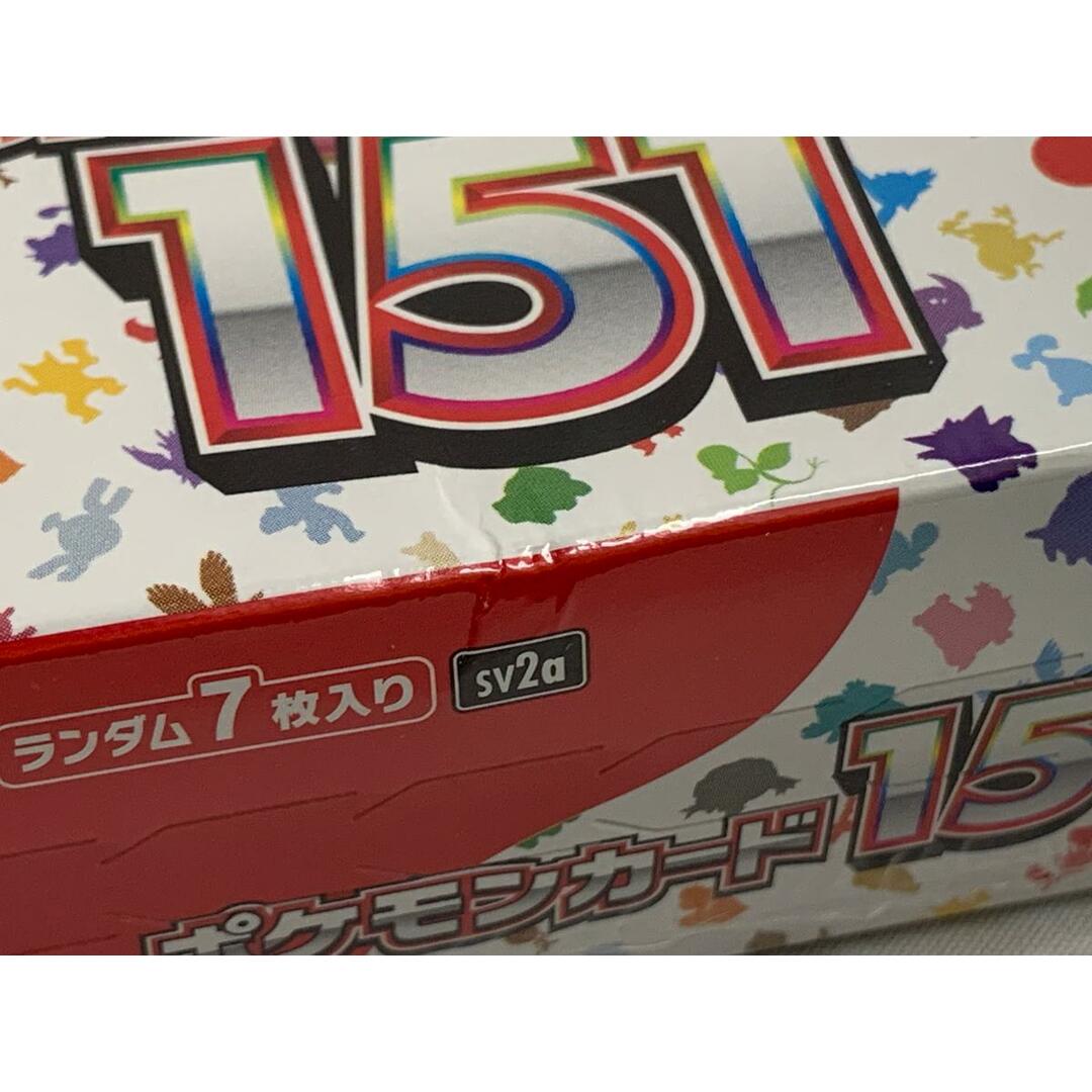 シュリンク未開封】ポケモンカードゲーム 151 BOX 傷有り ポケモン