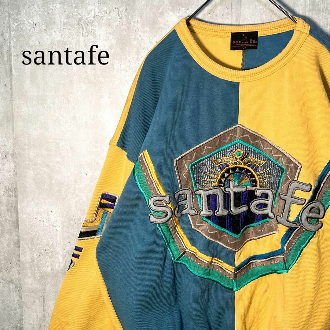 Santafe - 好配色☆ santafe サンタフェ クレイジーパターン ロゴ刺繍