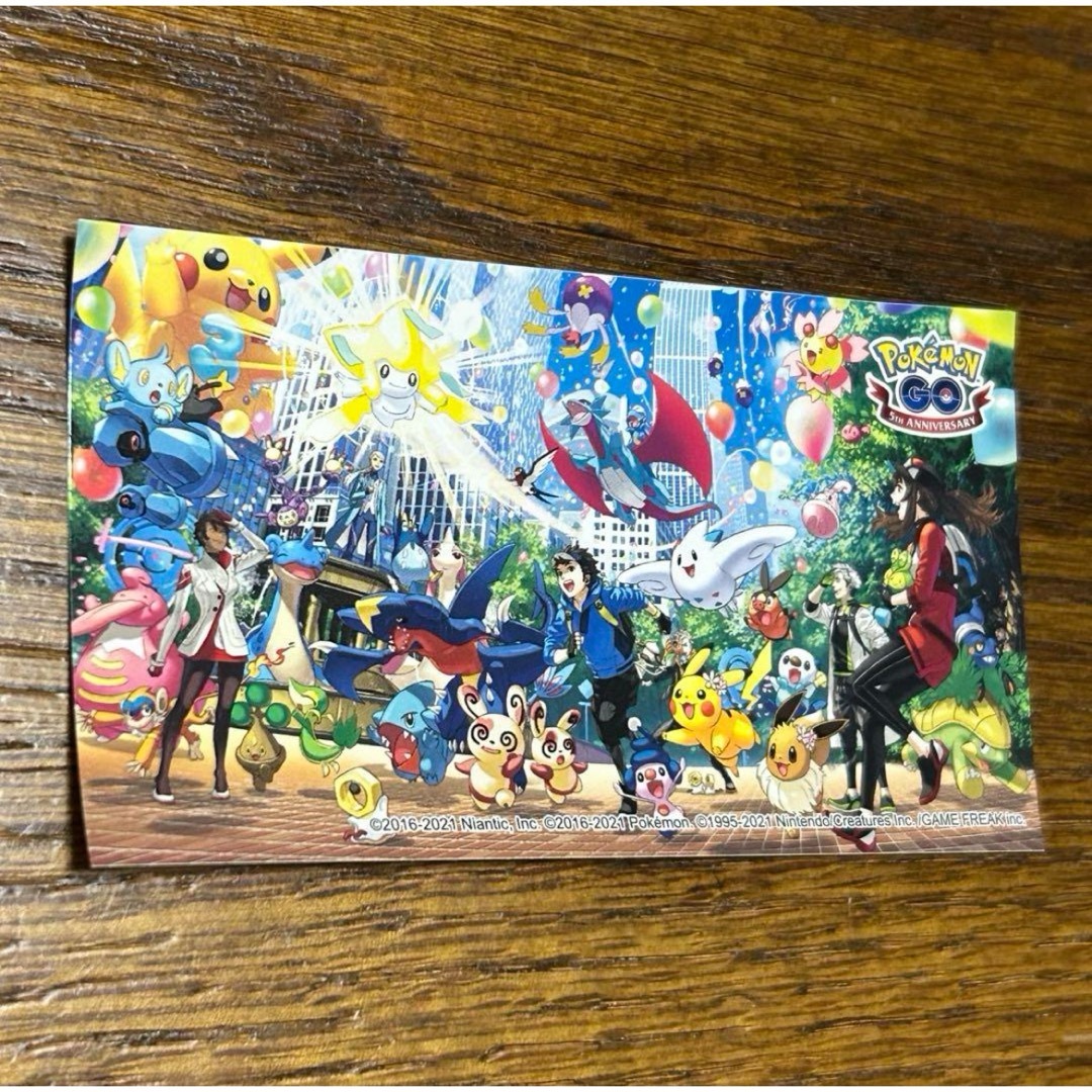 ポケモン - ポケモンGO 5周年記念 ステッカー ポケモンセンター