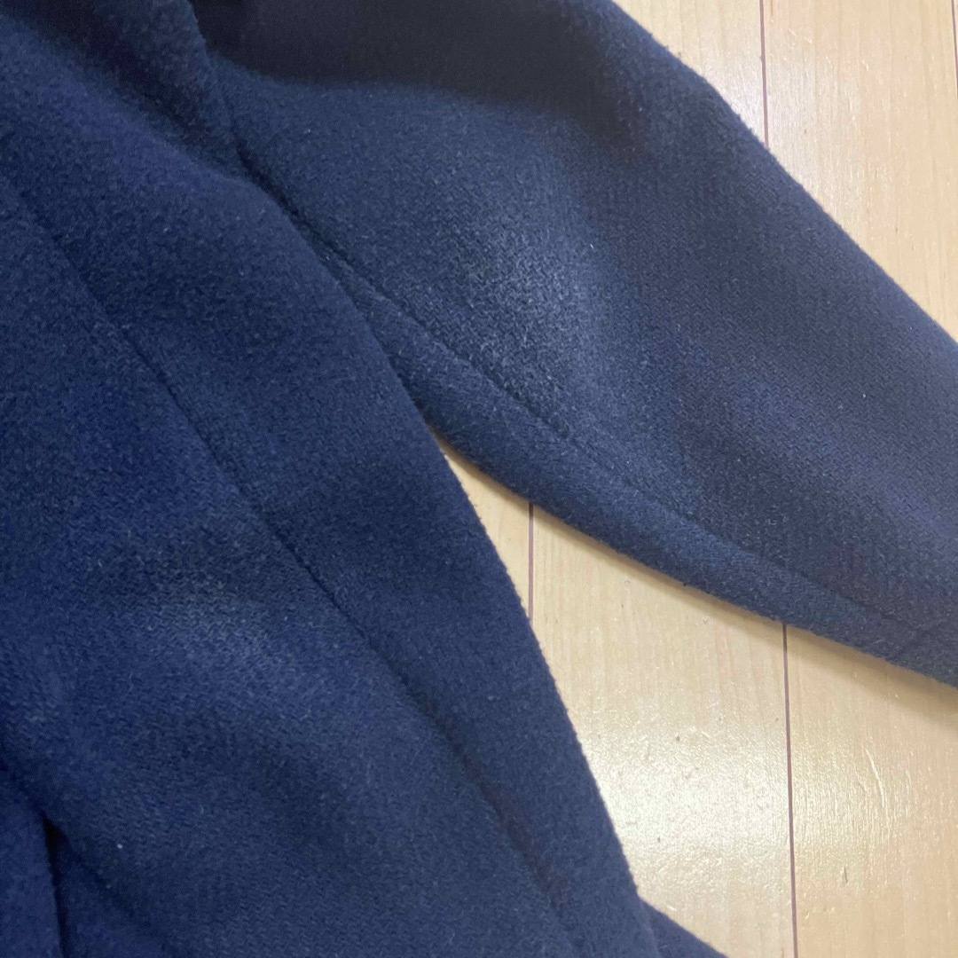 DANTON - DANTON ダントン ウールモッサ コート ネイビー サイズ38の