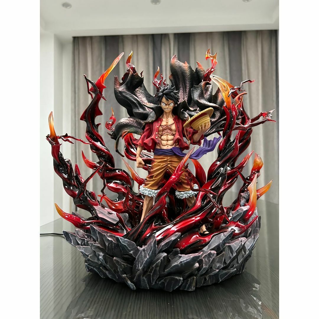 ワンピース 覇王色の覇気 新四皇 ルフィ ガレージキット フィギュアの