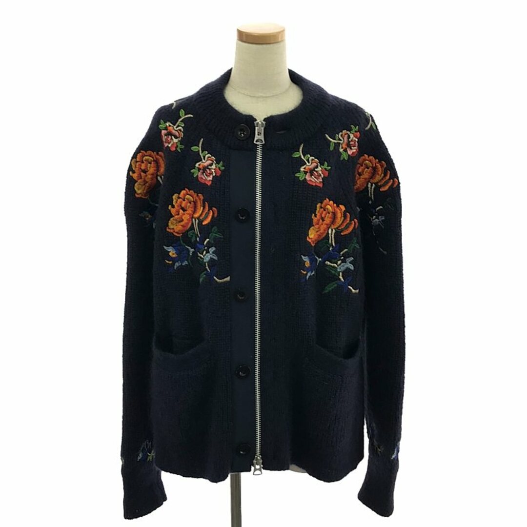 sacai - 【美品】 sacai / サカイ | 2022AW | Flower Embroidery Knit