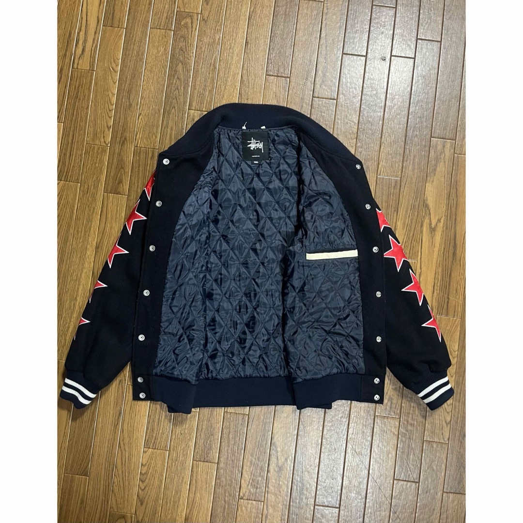 STUSSY - 【レア】90s ビンテージ STUSSY スタジャン・バ ックデカロゴ