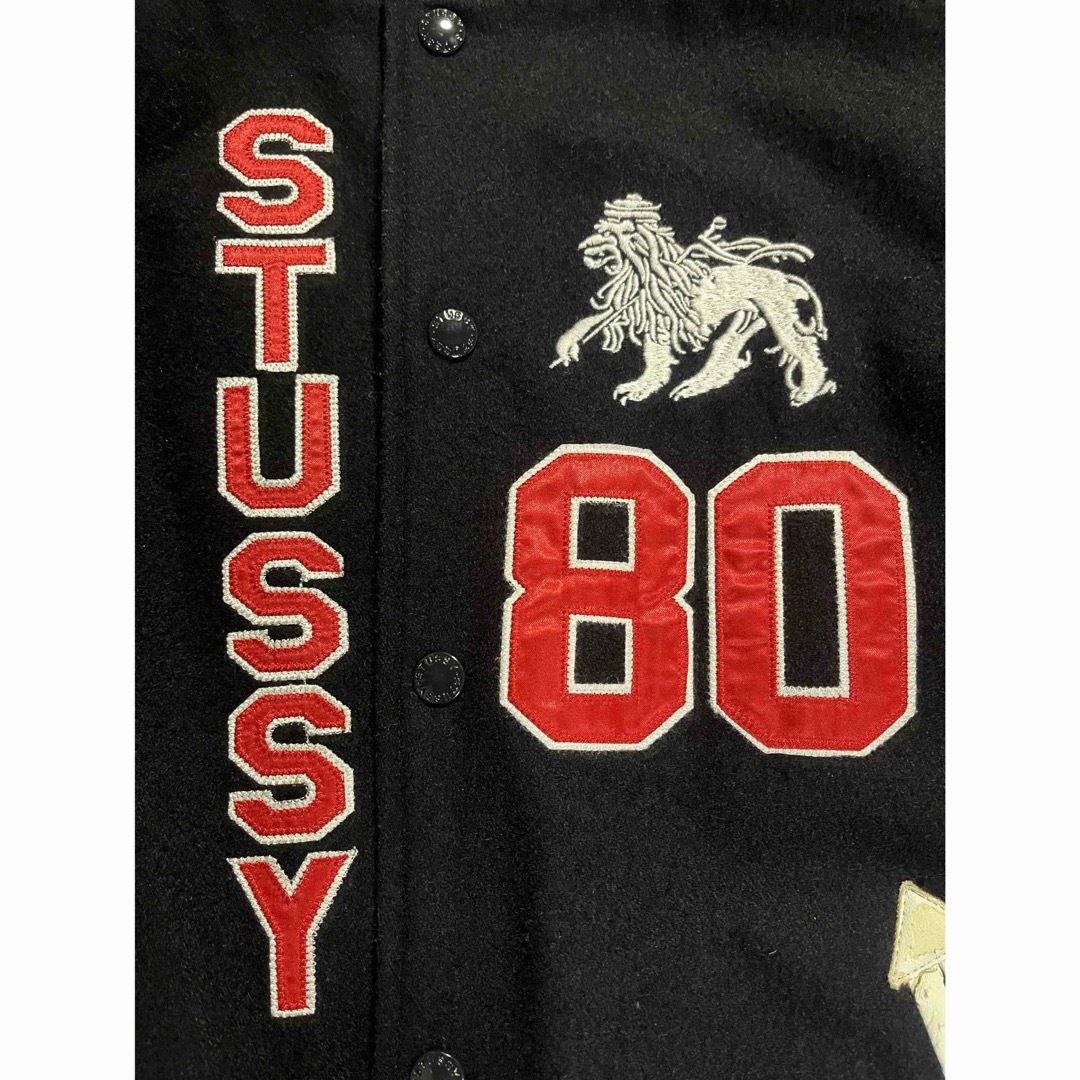 STUSSY - 【レア】90s ビンテージ STUSSY スタジャン・バ ックデカロゴ