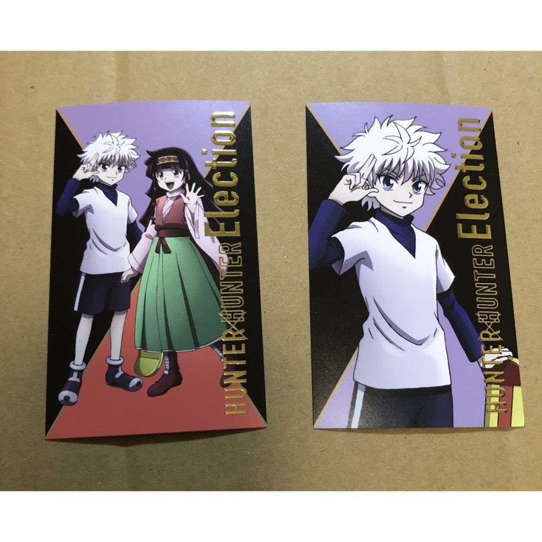 hunter×hunter アニメイトカフェ 箔押しカード キルア アルカの通販 by