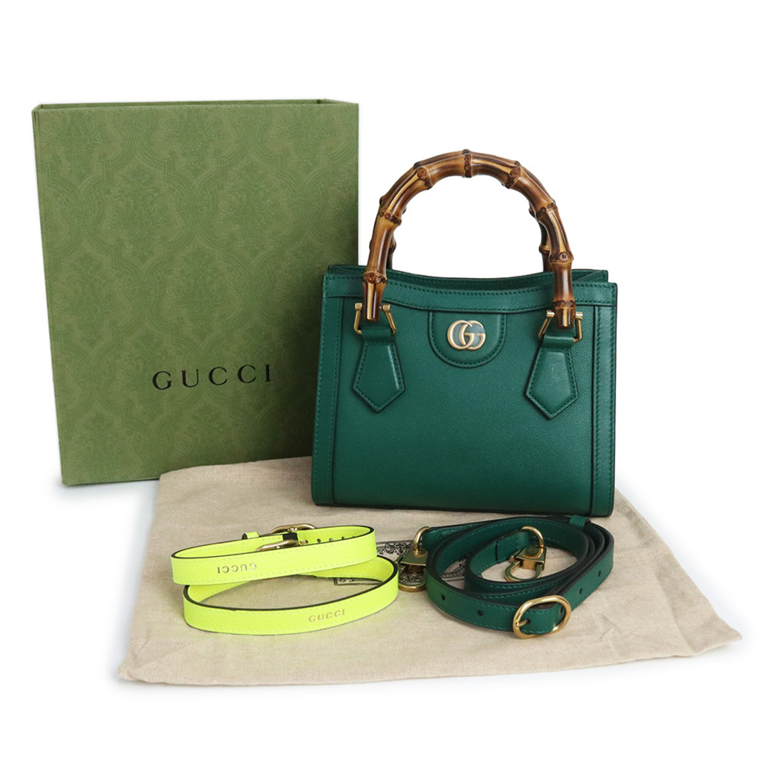 GUCCI - グッチ バンブー ダイアナ ミニ トート 2Way ショルダー