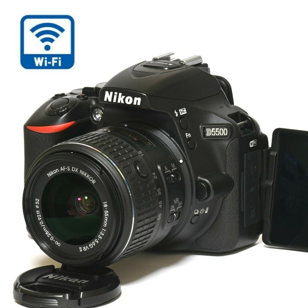 Wi-Fi❤️ショット極少❤️備品多数❤️Nikon D5500❤️高性能一眼レフ
