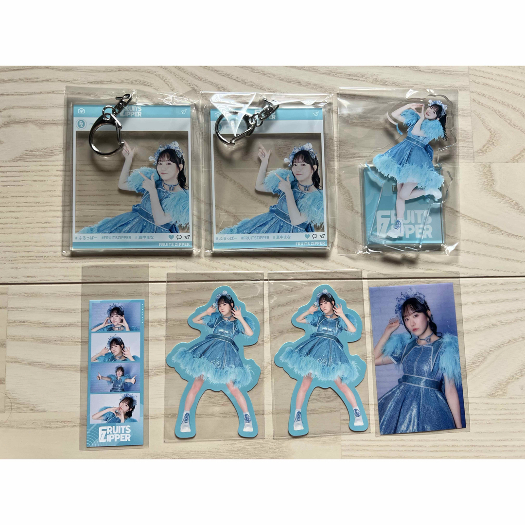 真中まな チェキ写真 6枚セット FRUITS ZIPPER 真中まな プリント