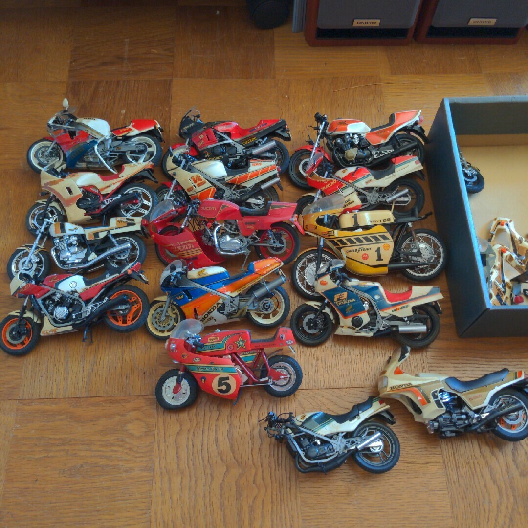 ジャンク 大量 組立済み バイク プラモデル/ホンダ ヤマハ スズキの