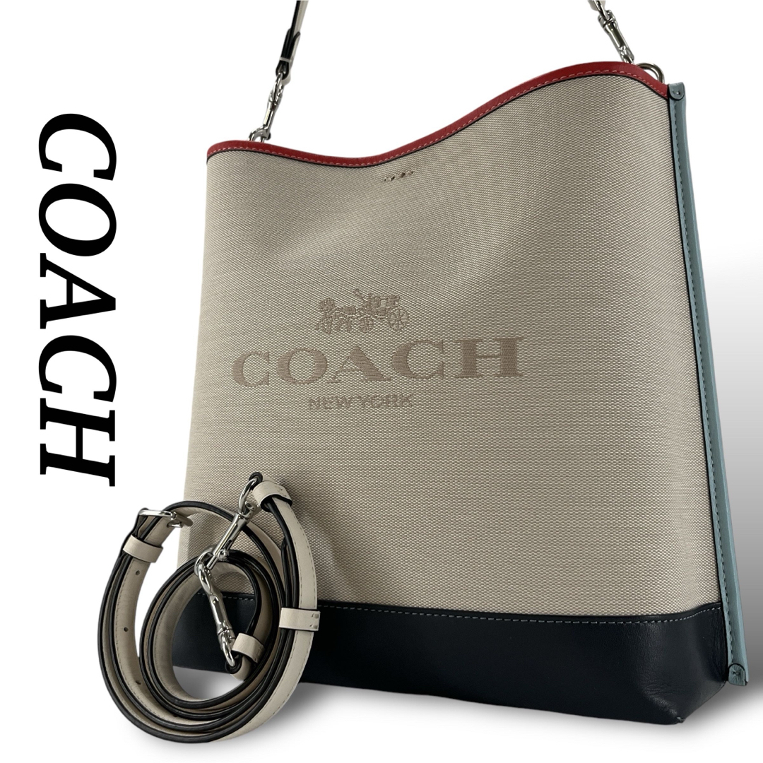 COACH - コーチ ショルダーバッグ 2way モリー バケット バケツ型 ロゴ