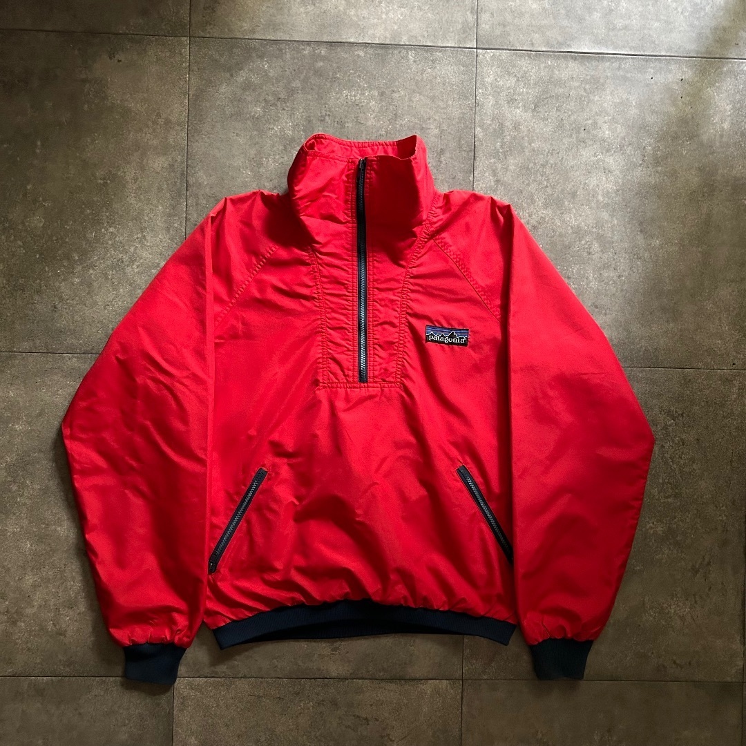 patagonia - 80s パタゴニア ハーフジップナイロンジャケット L相当