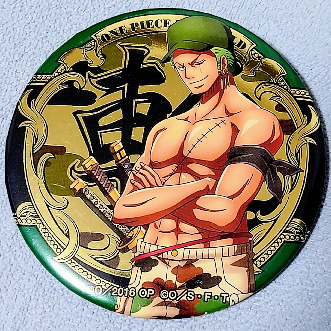 ONE PIECE - ワンピース FILM GOLD ONE PIECE 金の輩缶バッジ ゾロの
