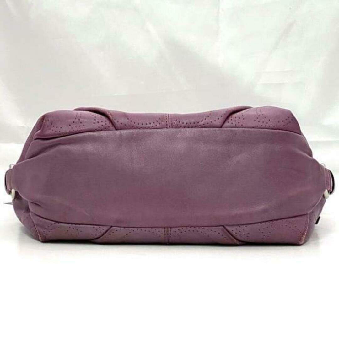 COACH - コーチ セミショルダー バッグ パープル パンチング