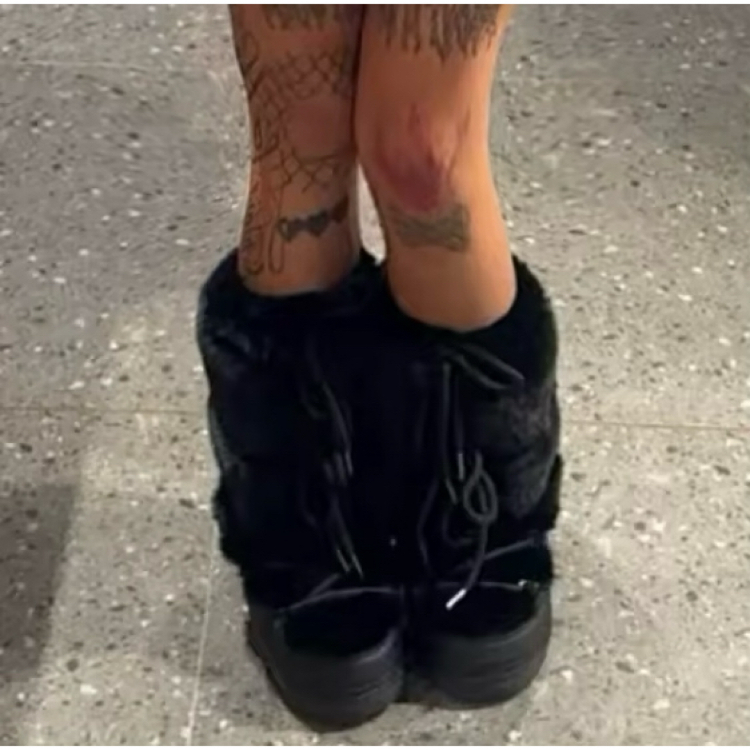 Yellow boots - 新品未使用♡ファーブーツ♡yelloみたいなLの通販 by