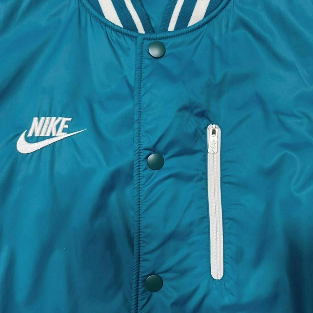 NIKE - ティファニーブルー系 NIKE ナイロンスタジャン 古着 ナイキ