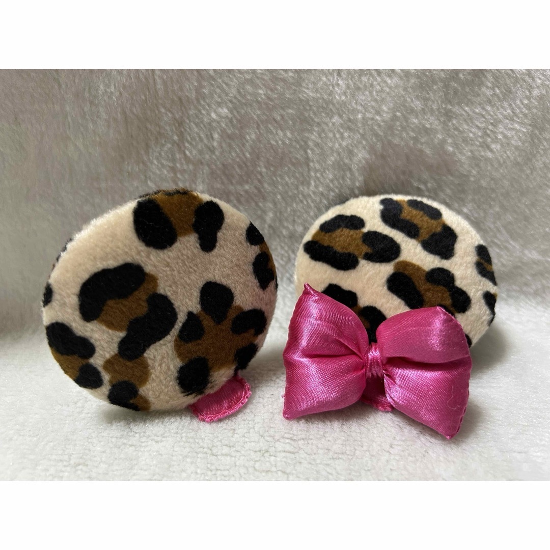 Disney - ミニー パッチン ディズニー ヘアクリップ 豹柄の通販 by き