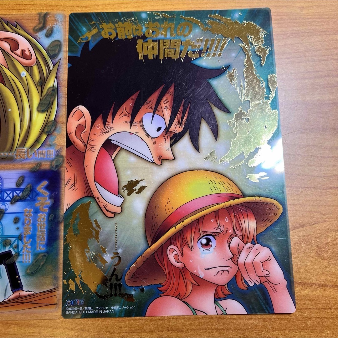 ONE PIECE - ONE PIECE ワンピース 下敷き2枚セット ルフィ・ナミ