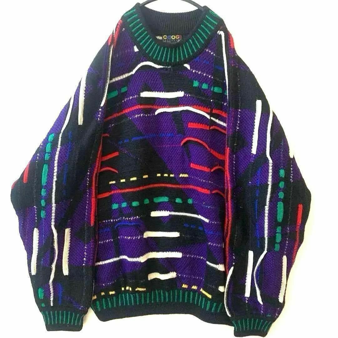 COOGI - 超激レア一点物COOGIクージー3Dニット80sアーカイブコットン