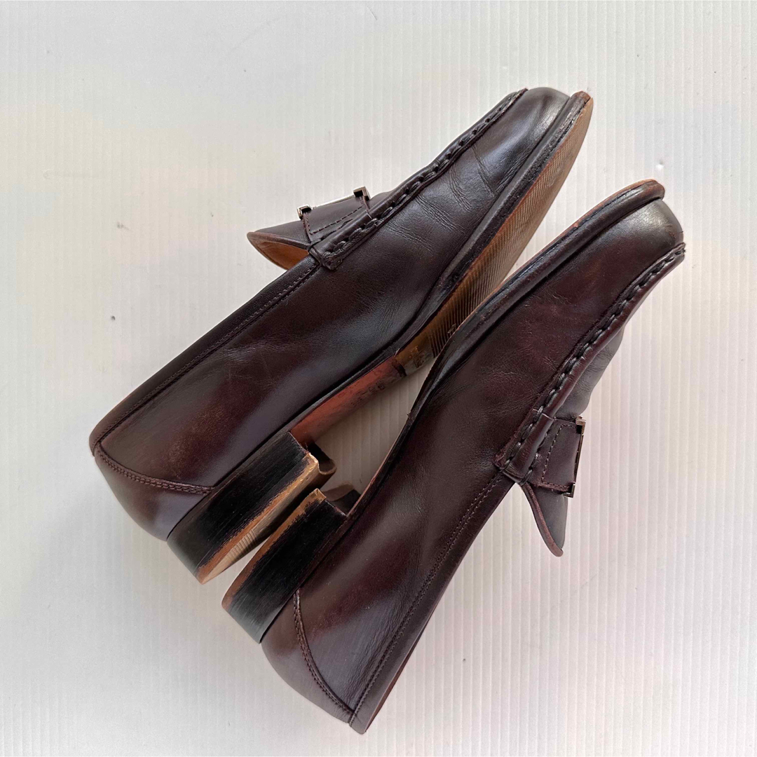 HERMES - HERMES エルメス コンスタンス H金具 ローファー 革靴