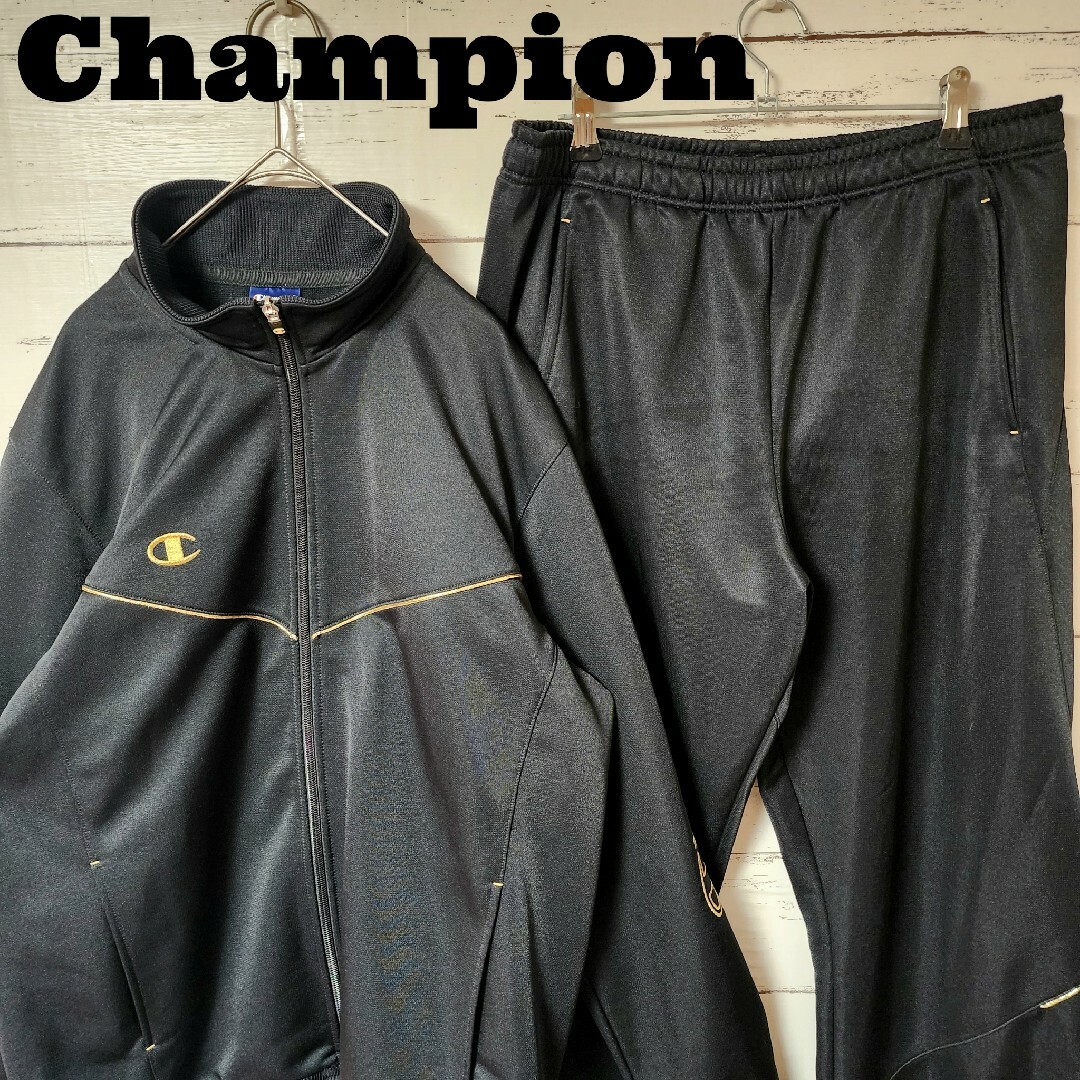Champion - Champion チャンピオン セットアップ ブラック ゴールド XL