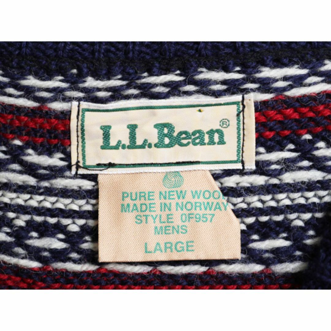 L.L.Bean - 80s ノルウェー製 エルエルビーン ノルディック ウール