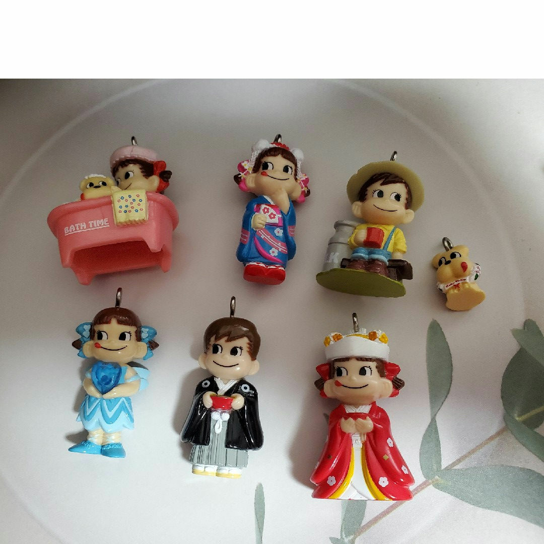 不二家 - ペコちゃん フィギュア キーホルダー レア レトロ まとめ売り