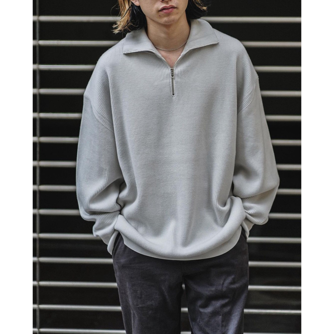 Graphpaper - 【極美品】Graphpaper/2022AWハーフジップニット/ライト