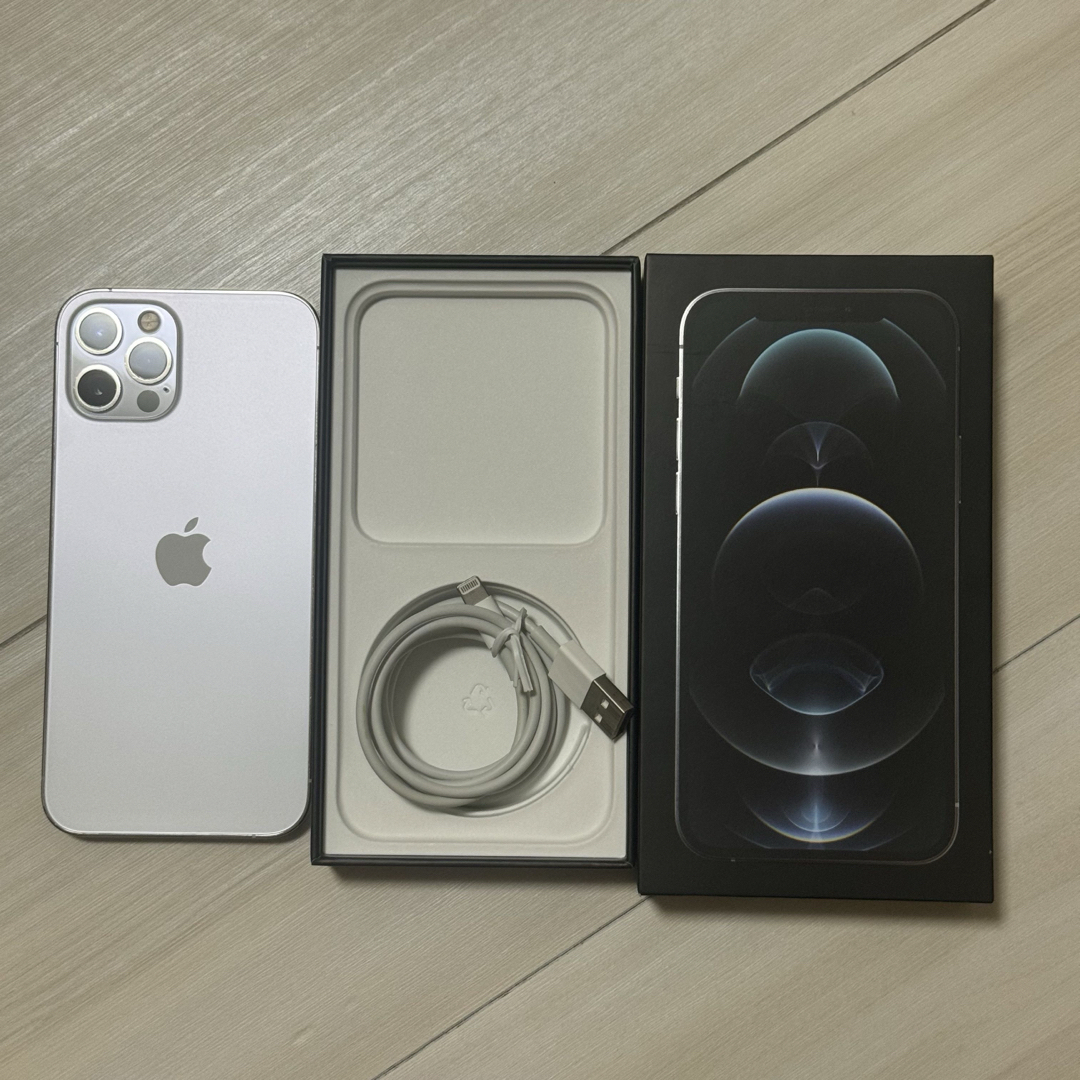iPhone - iPhone 12 Pro シルバー128GB 本体 SIMフリー充電ケーブル付