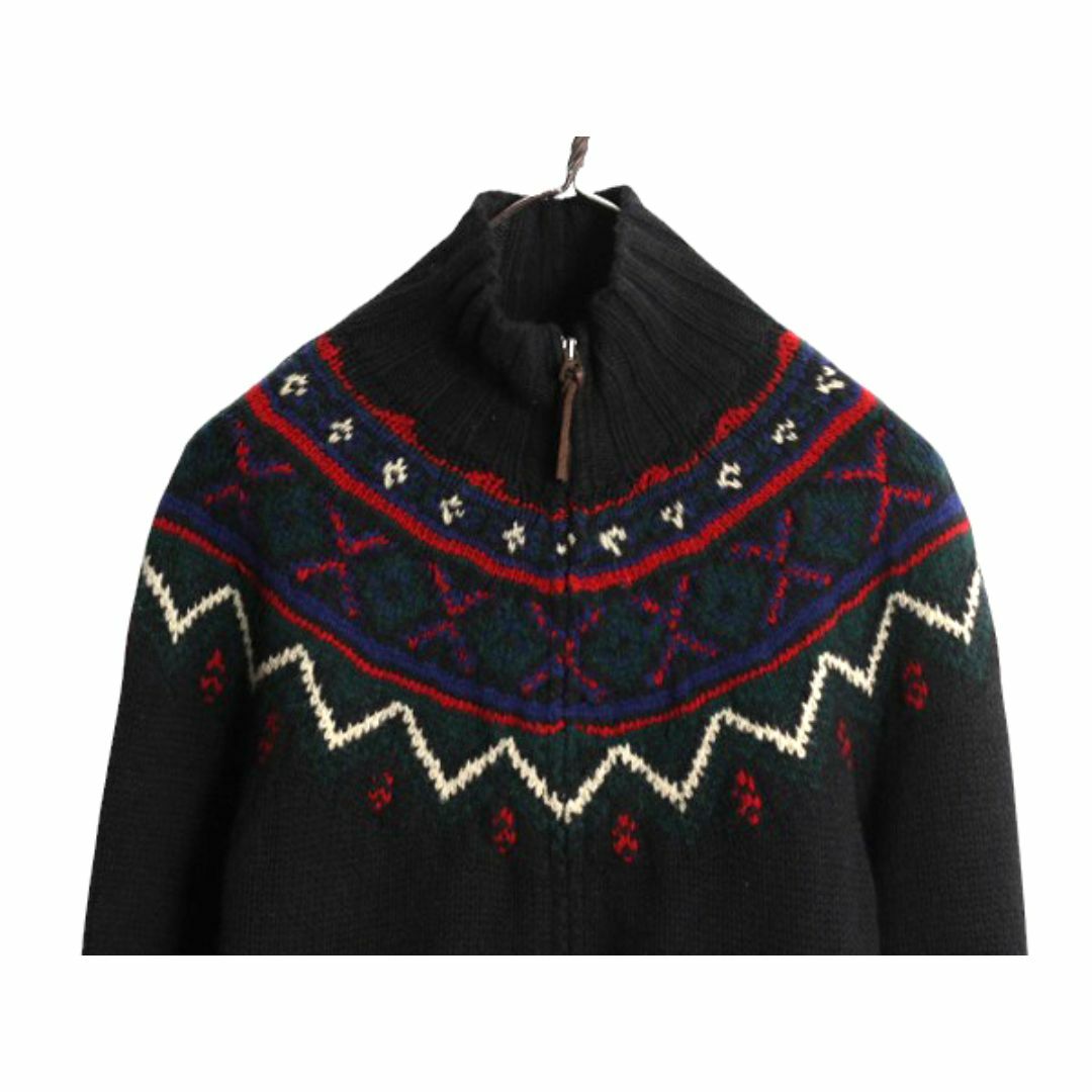 Ralph Lauren - 90s 手編み ラルフローレン フルジップ ハンド ニット