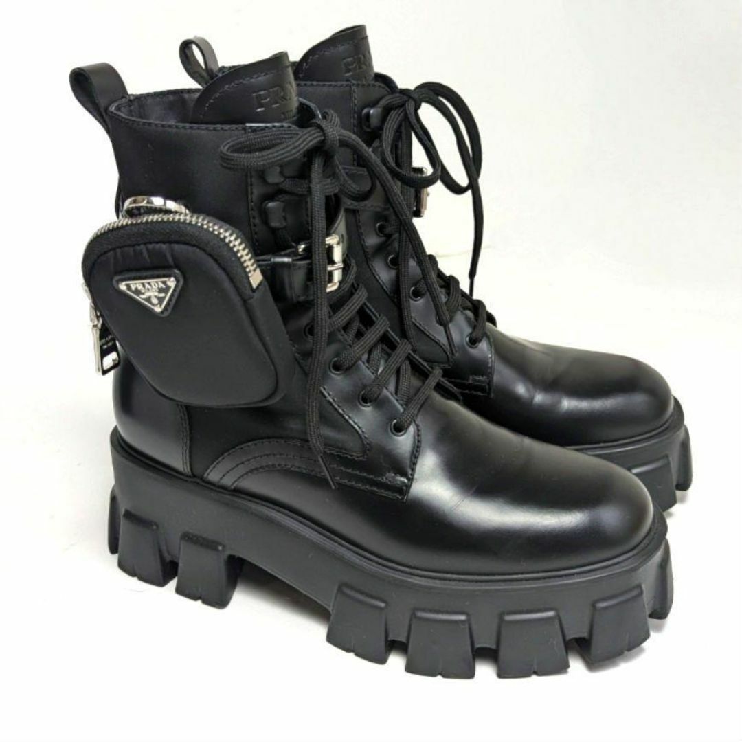 PRADA - 新品そっくりさん⭐PRADA プラダ モノリス ポーチ付 ブーツ