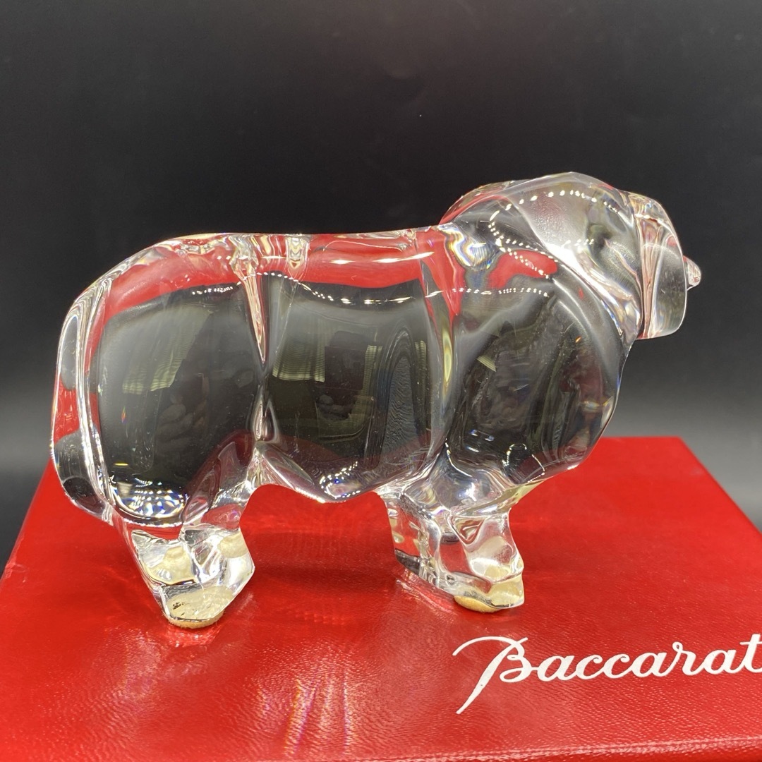 Baccarat - 箱付き バカラ 置物 フィギュリン クリスタルガラス ひつじ