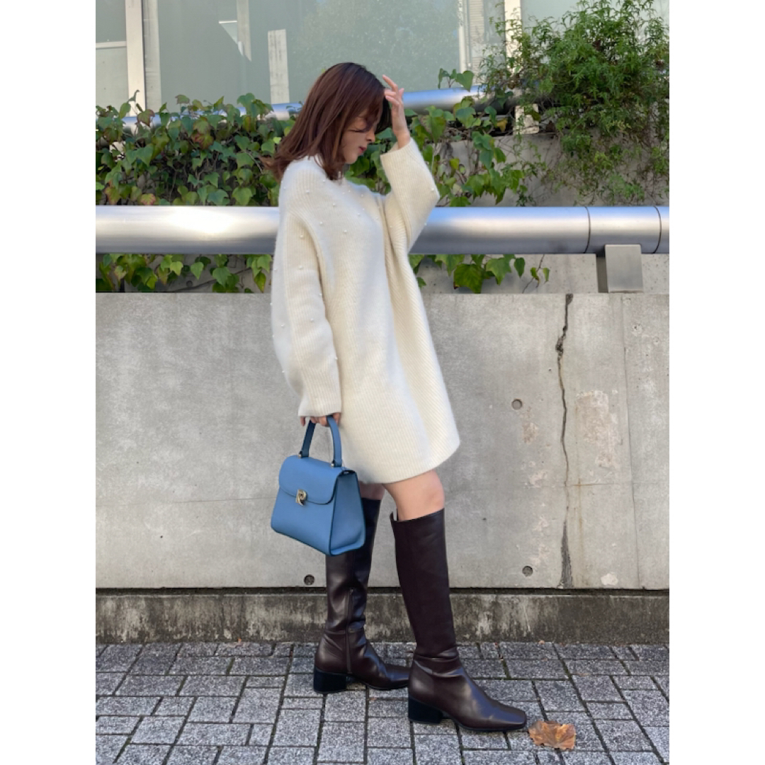 FRAY I.D - FRAY I.Dフレイ アイディー ホリデーラクーンパールニット