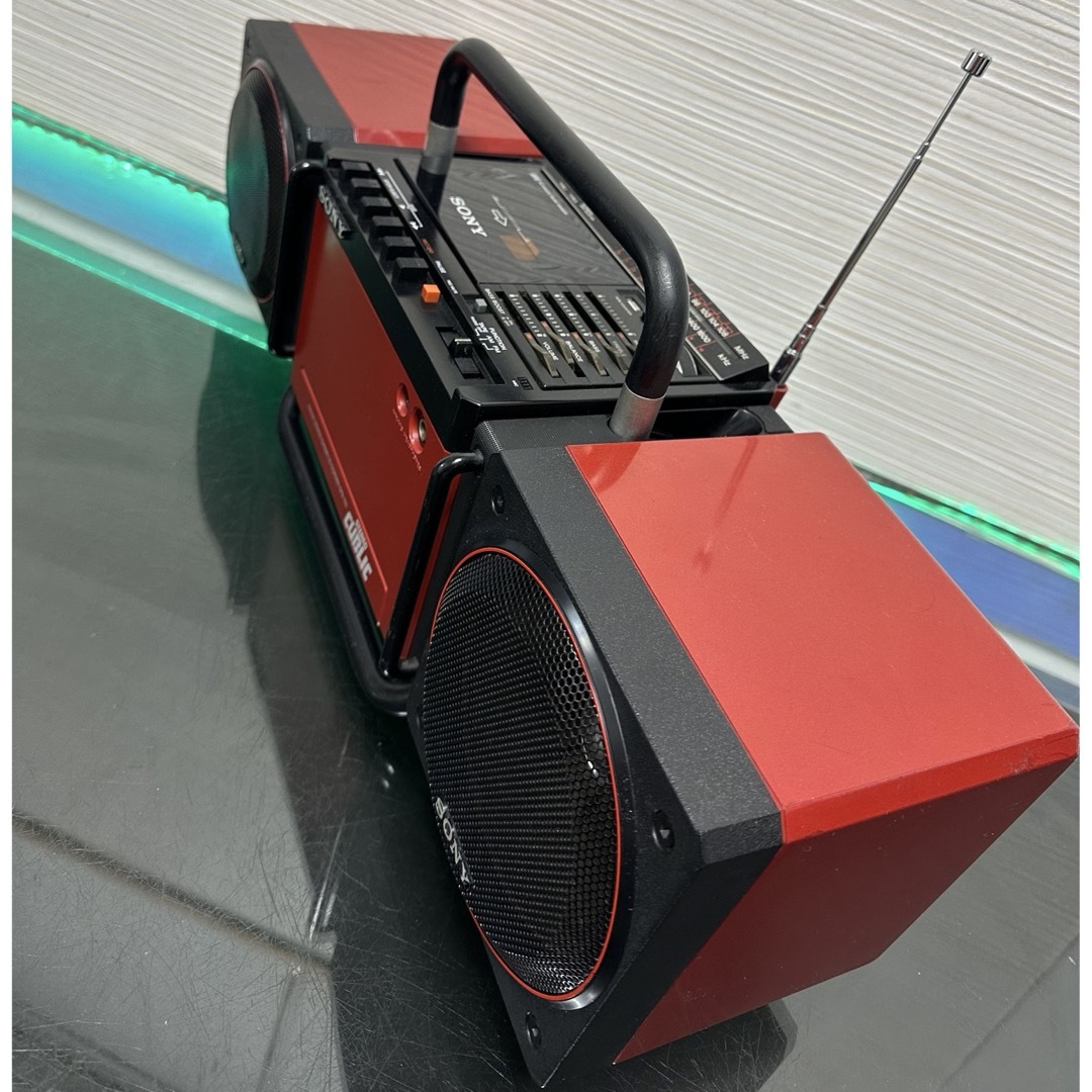 SONY - 美品ソニーSONY CFS-700 キューブリック 赤 レトロラジカセ